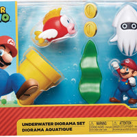 Nintendo Super Mario Underwater 2.5" Figure Diorama Play Set