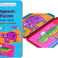 The Purple Cow Magnetic Puzzles Travel Game – product view
