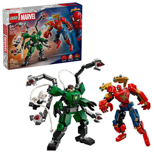 LEGO Marvel 76338 Mech Battle: Spider-Man vs. Doc Ock – box