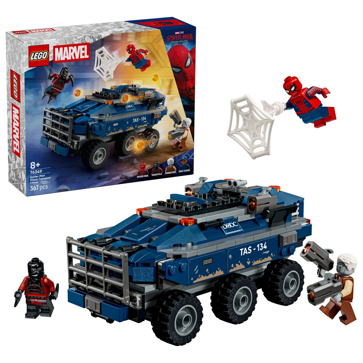 LEGO Marvel 76349 Spider-Man Prison Transport Chase – box