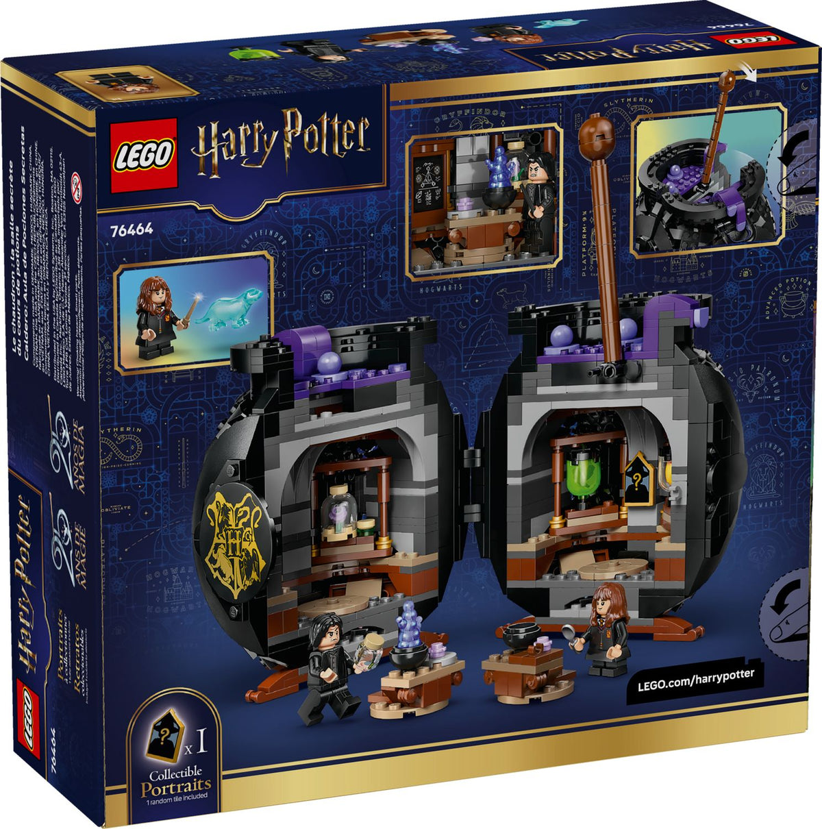 Toys at Foys - LEGO Harry Potter 76464 Cauldron: Secret Potions Classroom - box back