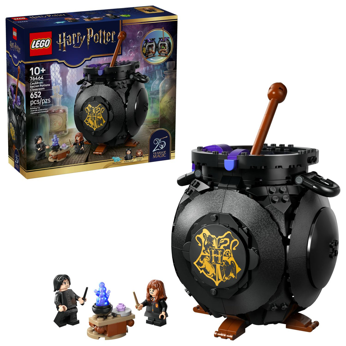 Toys at Foys - LEGO Harry Potter 76464 Cauldron: Secret Potions Classroom - built model and box