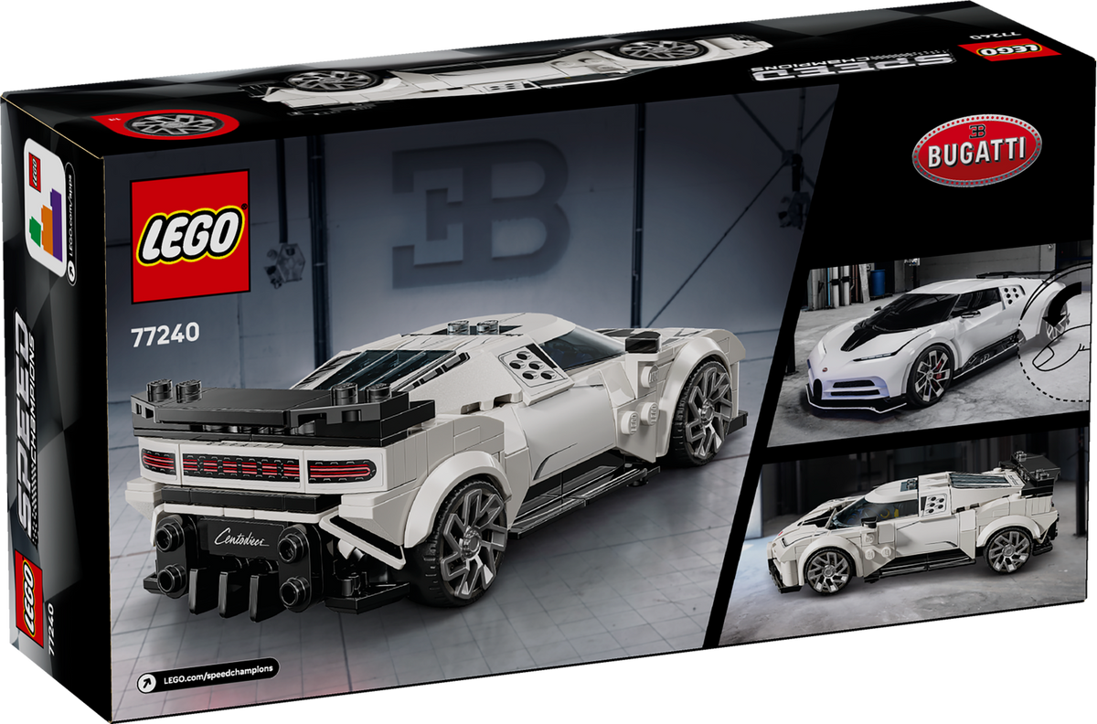 packaging for white LEGO car 