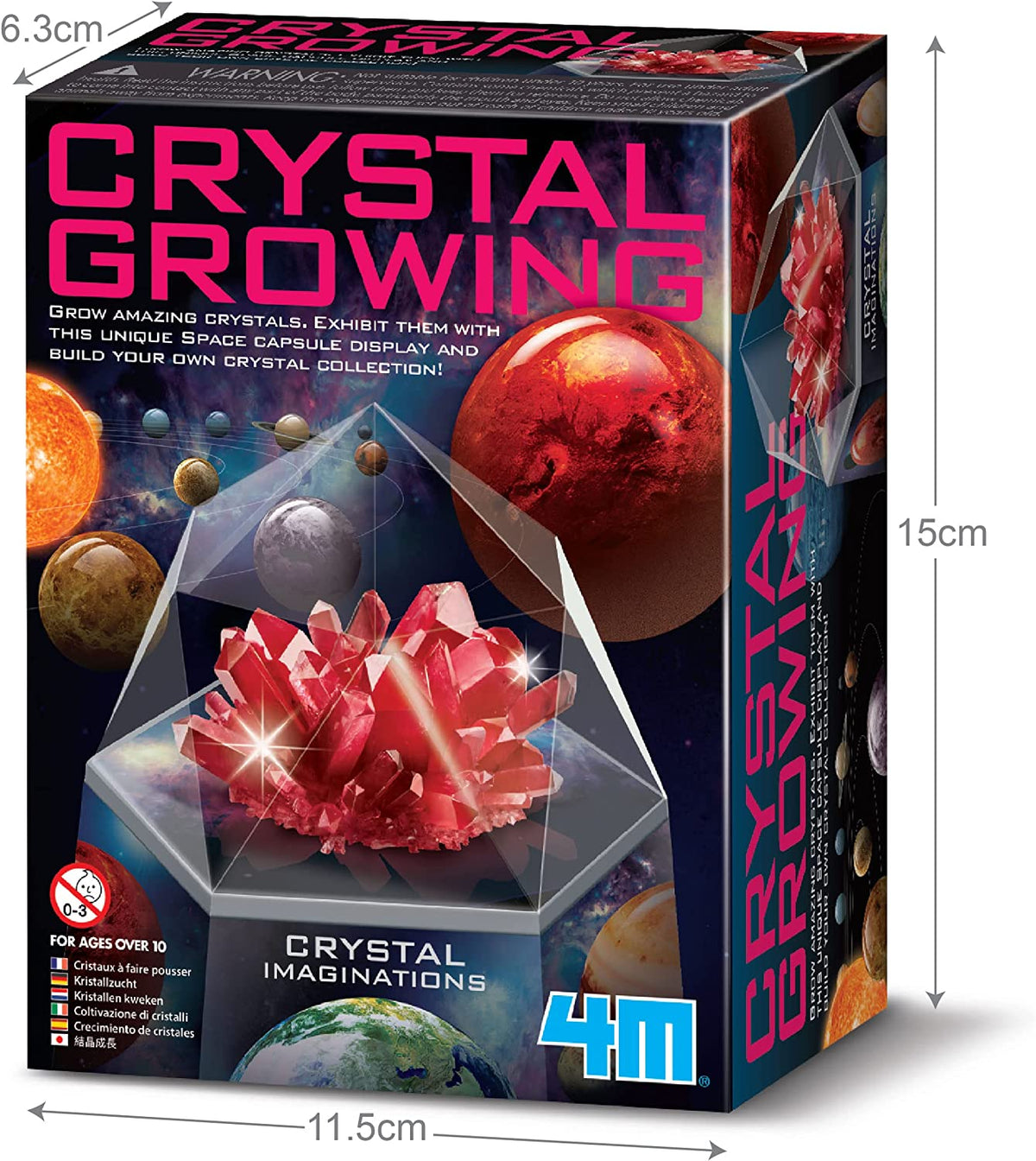 Imaginations Crystal Growing Kit-Red