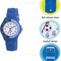 Tikkers Time Teacher Blue Rubber-Silicone Strap Watch