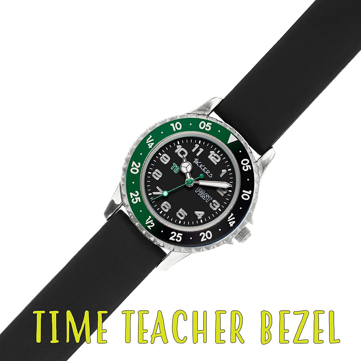 Tikkers Time Teacher Watch Black/Silver