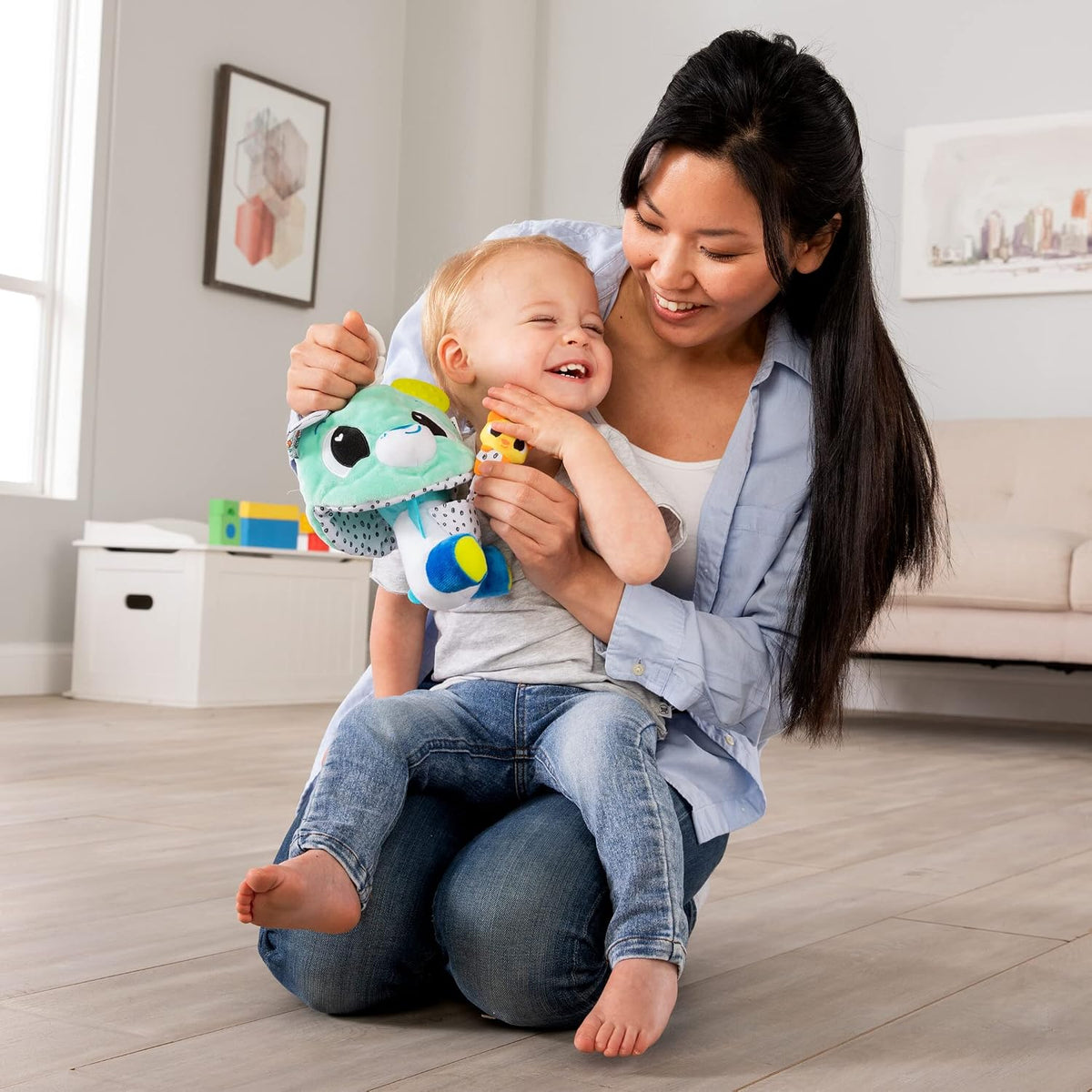 Lamaze 3-in-1 Surprise Clip and Go soft baby toy – view 2