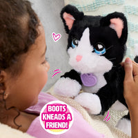 FurReal Boots the Biscuit-Making Kitty interactive black and white plush cat – view 5