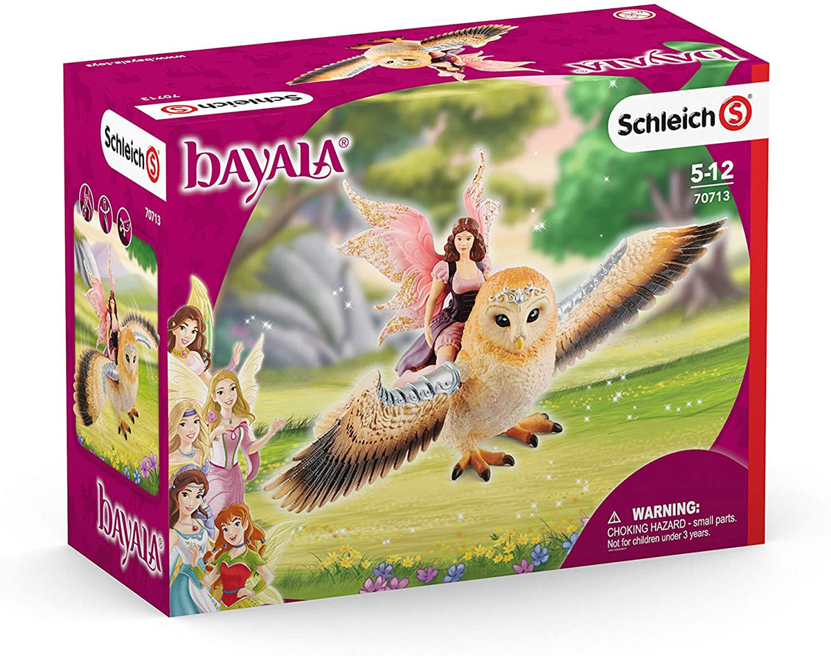 Schleich 70713 bayala Fairy in Flight on Glam-Owl