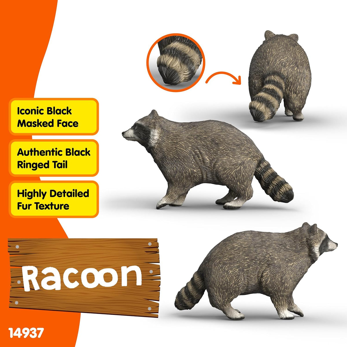 SCHLEICH Raccoon figure 14937 – view 4