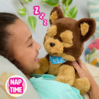 FurReal Benny the Kiss and Cuddle Pup interactive brown plush puppy with treat cup – view 5