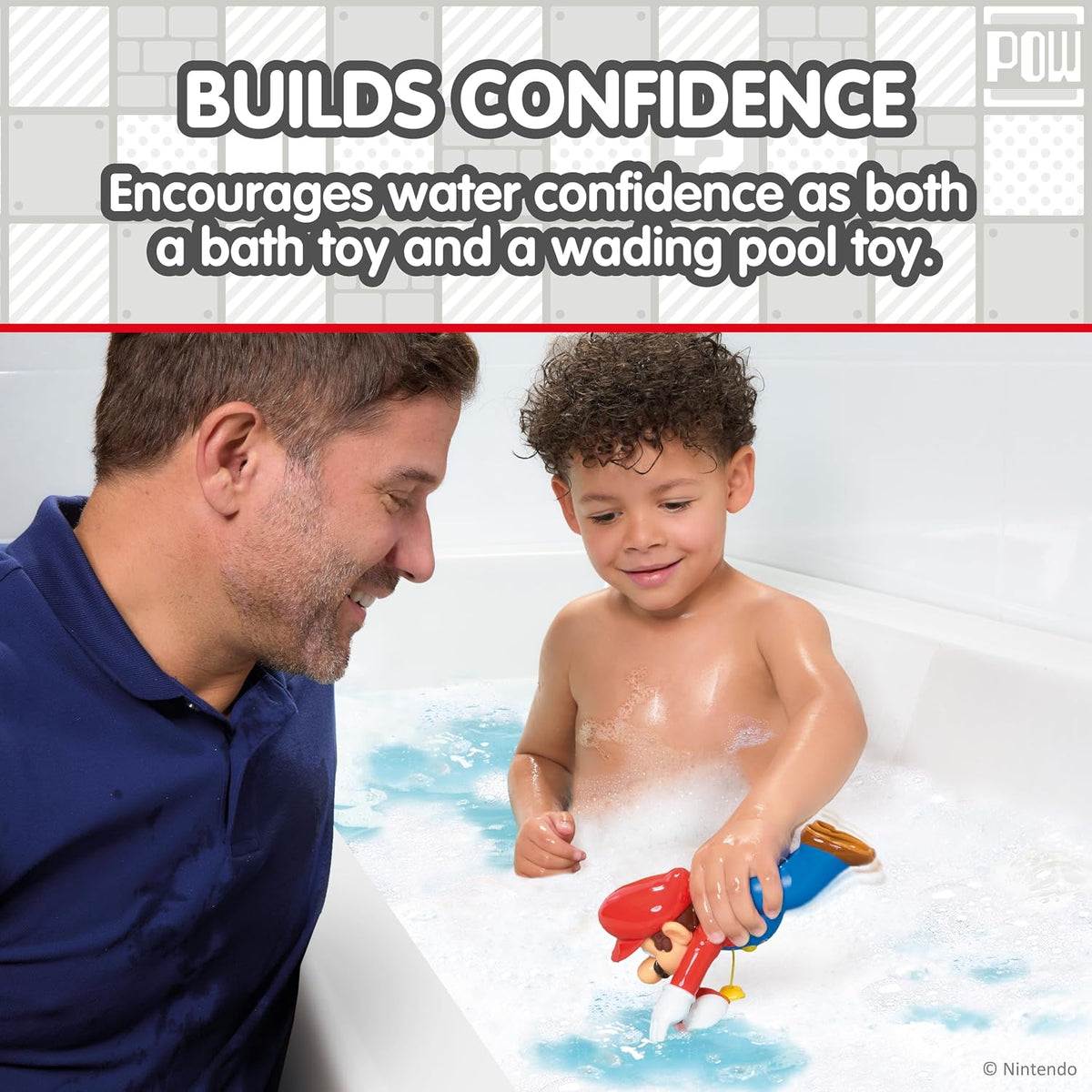 TOMY Toomies My Mario Swimming Mario bath toy with Cheep Cheep – view 6