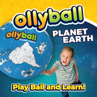 Ollyball Planet Earth Colourable Indoor Play Ball product image 3