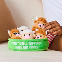 Relatable Emotional Support Highland Cows plush set in carry container – view 2