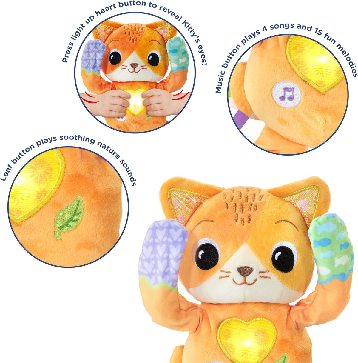 VTech Baby Peek-a-Boo Paws orange kitty toy – view 3