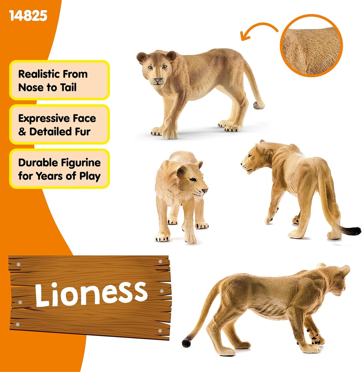 SCHLEICH Lioness figure 14825 – view 3