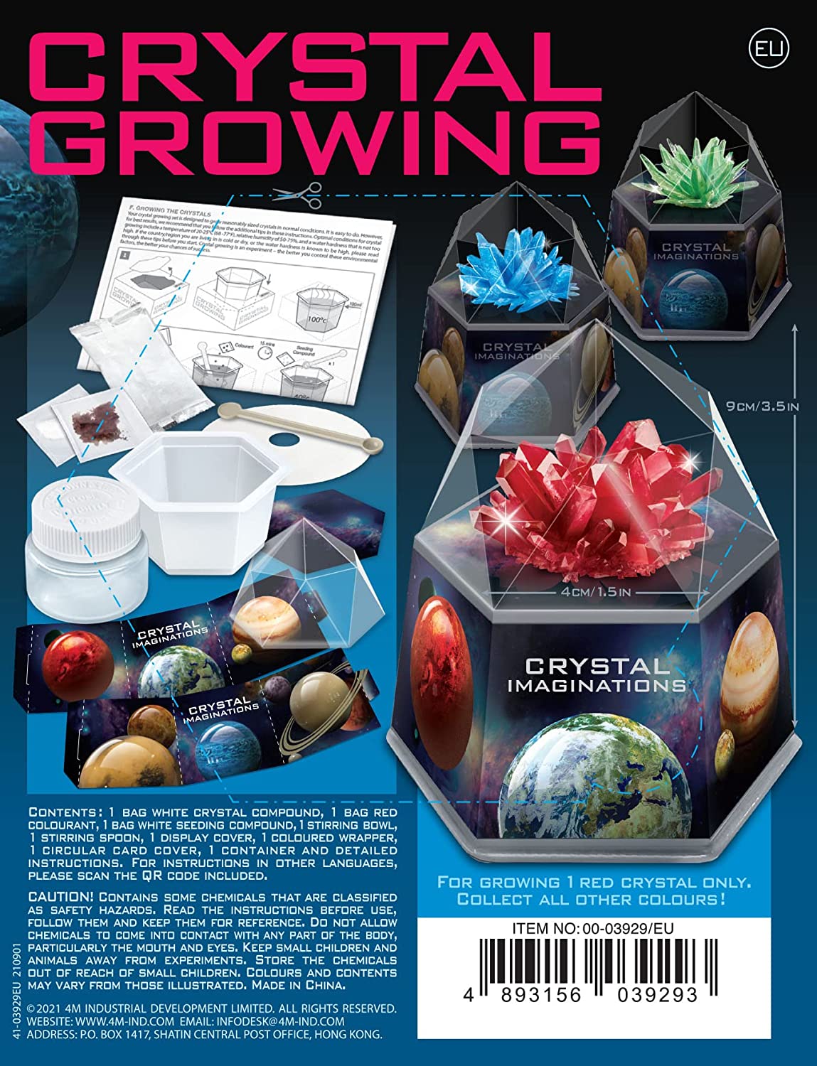 Imaginations Crystal Growing Kit-Red