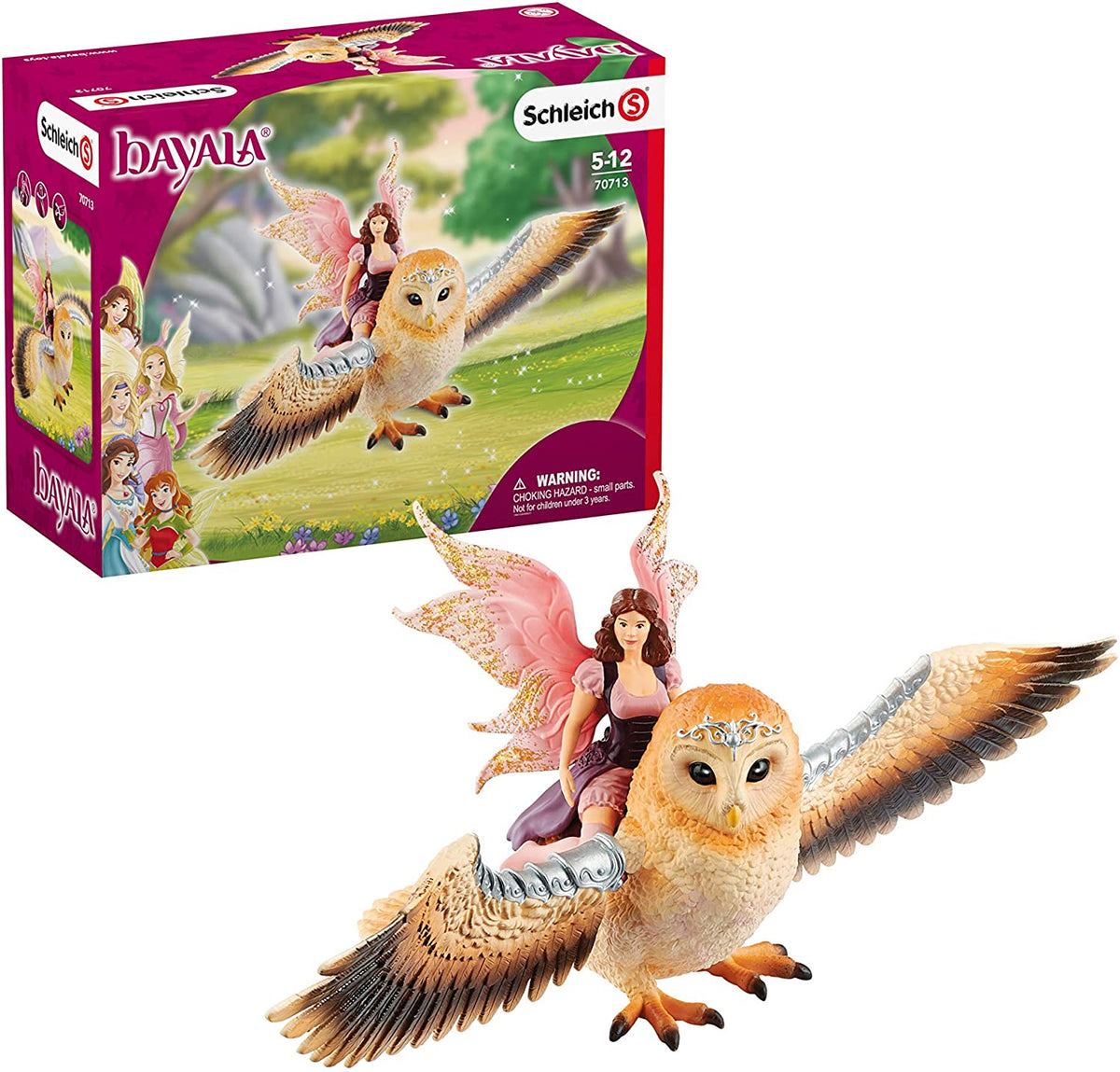 Schleich 70713 bayala Fairy in Flight on Glam-Owl