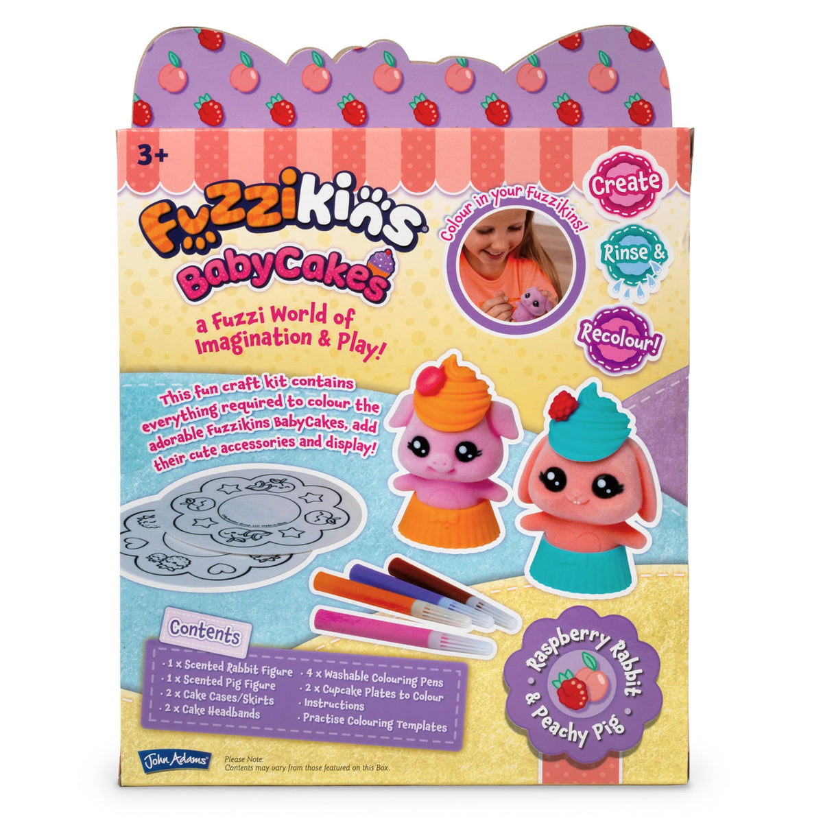 Fuzzikins Baby Cakes Peach Melba Cakes Colouring Set – product view