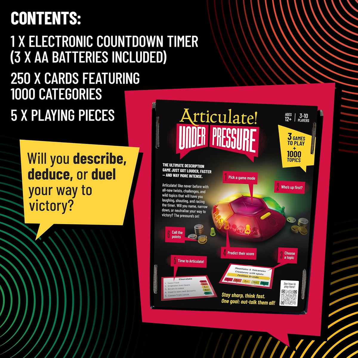Drumond Park Articulate Under Pressure game box and electronic timer – view 6