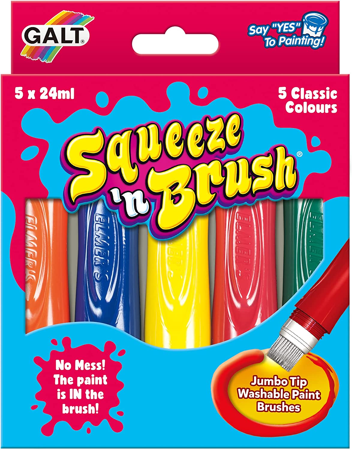 Galt Squeeze 'n Brush - Five Classic Colours