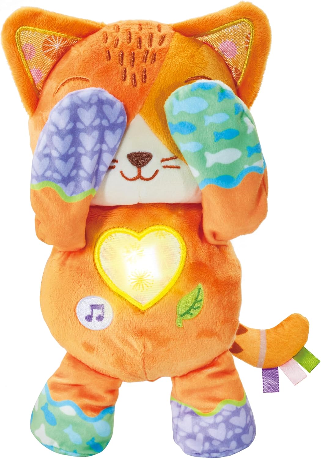 VTech Baby Peek-a-Boo Paws orange kitty toy