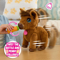 FurReal Penny the Feed and Prance Pony interactive plush pony with bottle – view 4