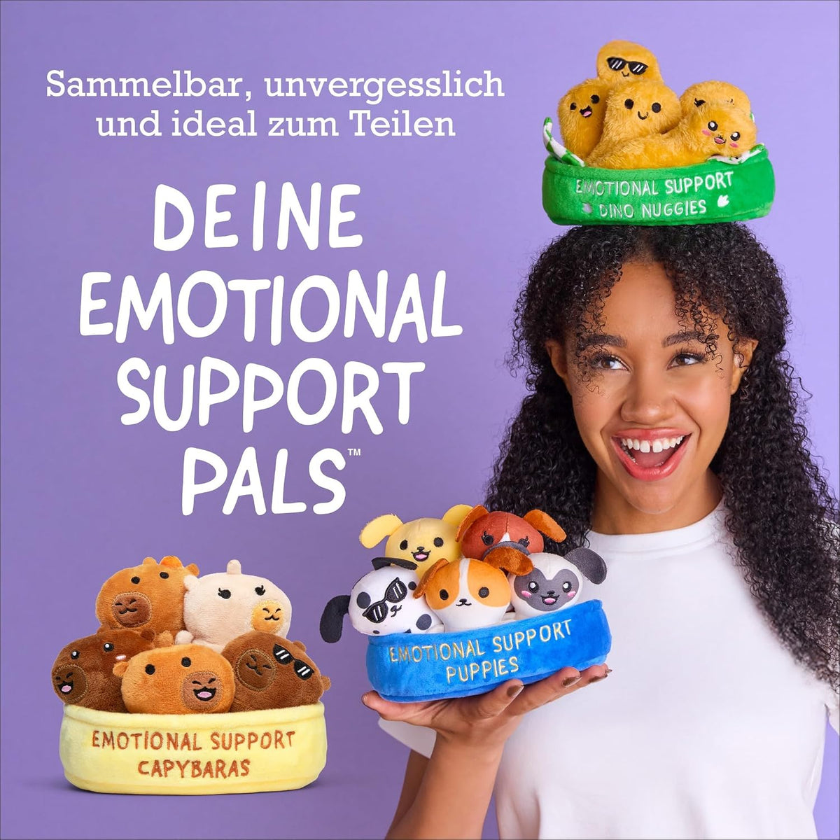 Relatable Emotional Support Capybaras plush set in carry container – view 5