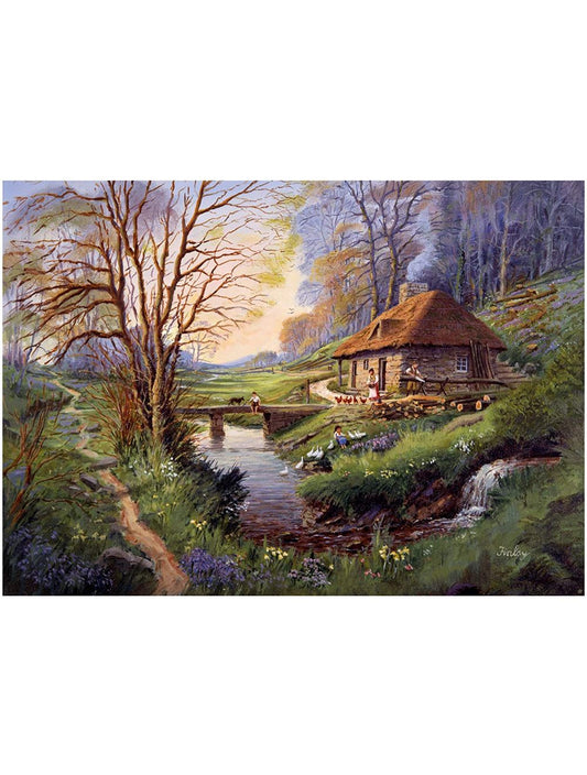 Falcon De Luxe Cottage In The Woods 1000pc Puzzle