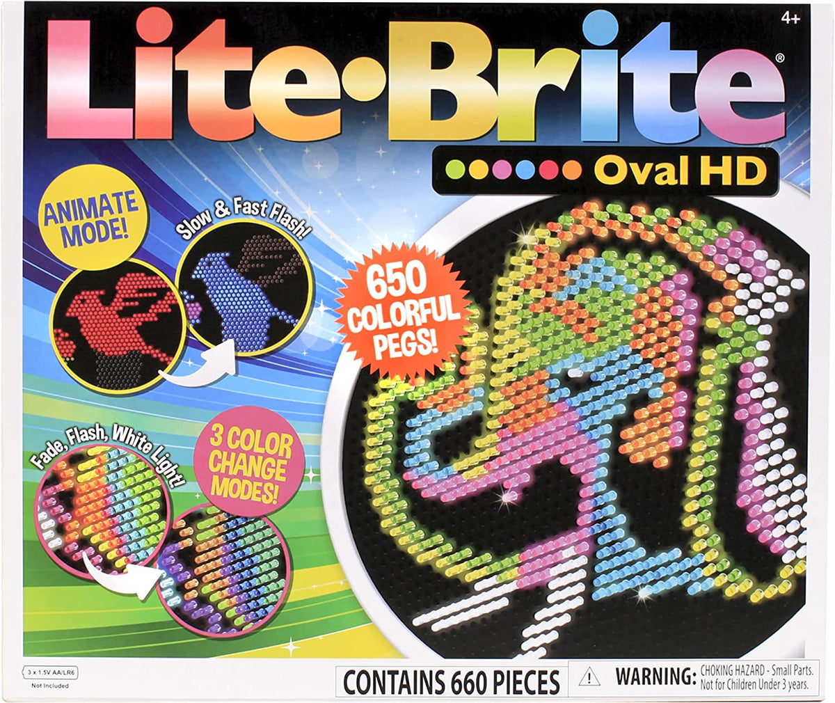 LITE-Brite Oval HD Light peg Game