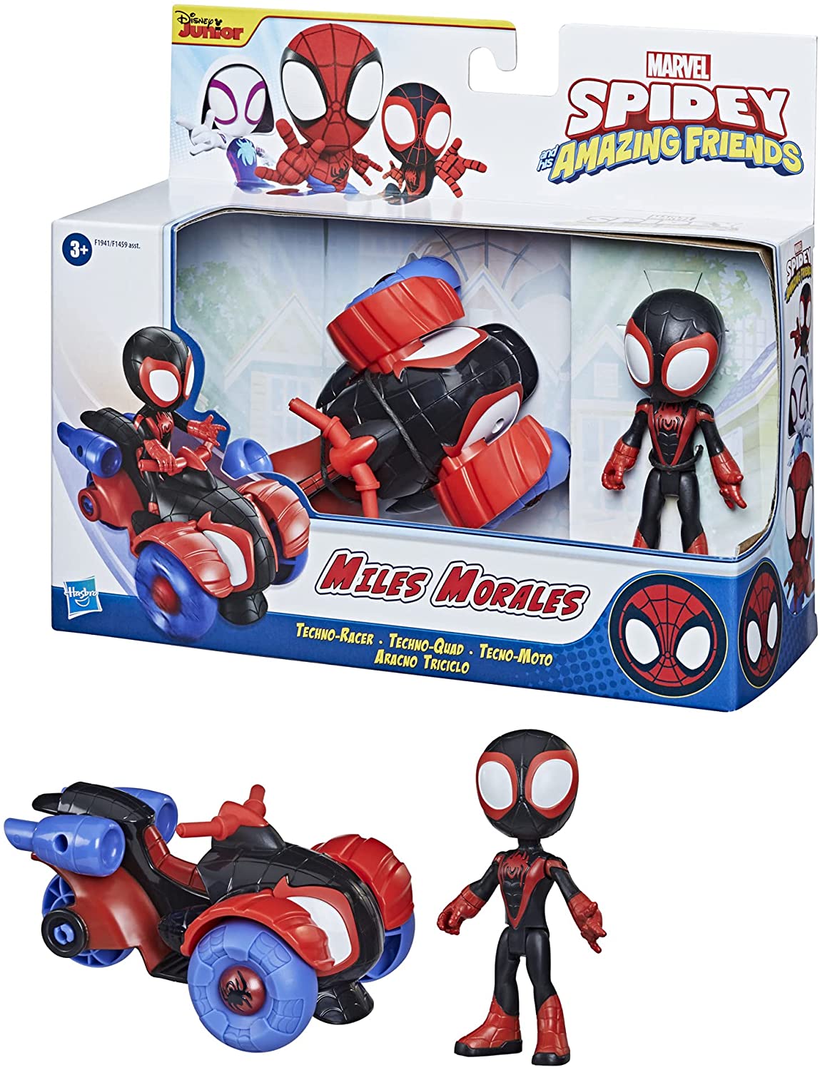 F1459 Spidey &amp; His Amazing Friends Vehicle and Figure Assorted