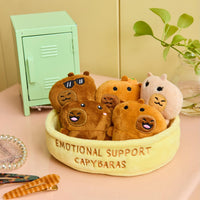 Relatable Emotional Support Capybaras plush set in carry container – view 2