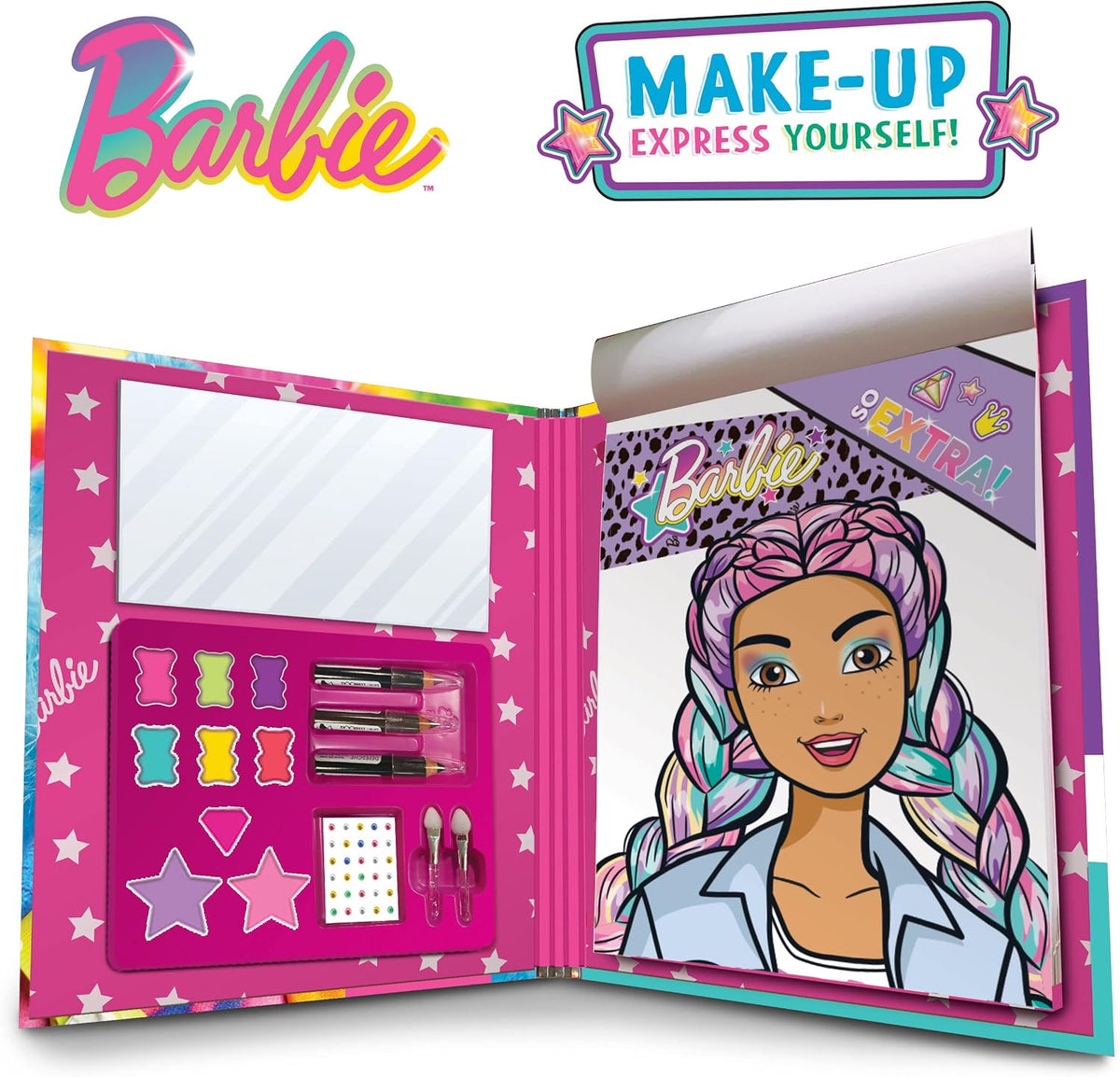 Lisciani Barbie Make-Up Book with make-up set and mirror – view 3