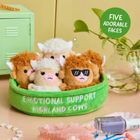 Relatable Emotional Support Highland Cows plush set in carry container – view 6