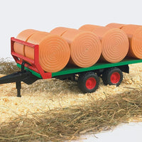 Trailer with Round Bales