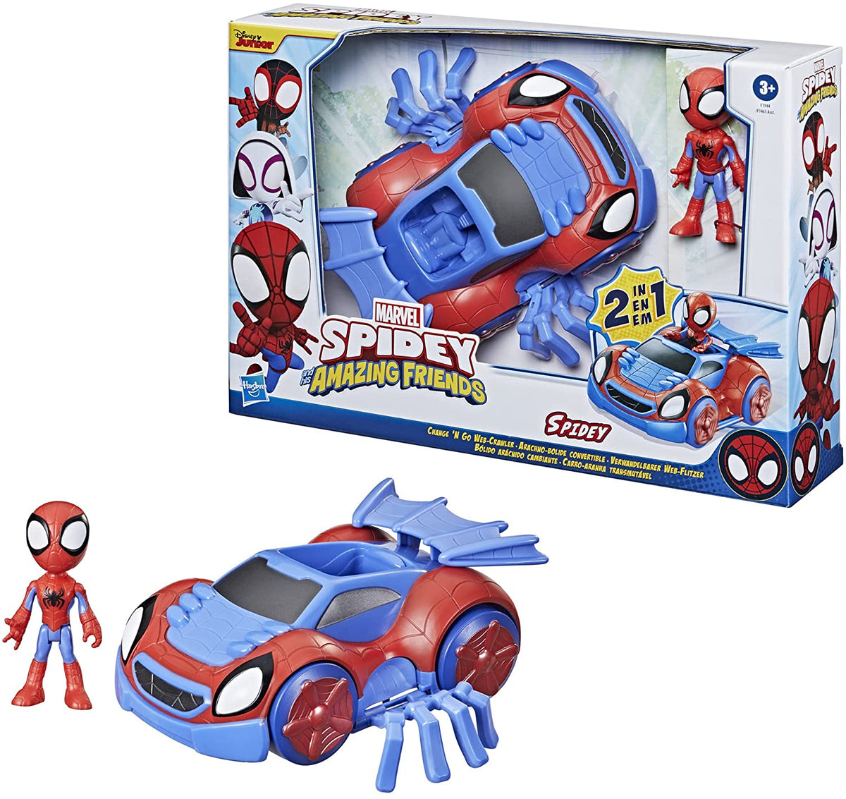 F1459 Spidey &amp; His Amazing Friends Vehicle and Figure Assorted