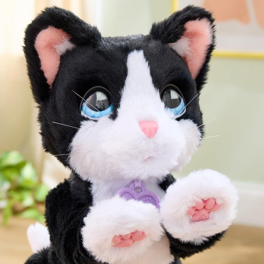 FurReal Boots the Biscuit-Making Kitty interactive black and white plush cat – view 2
