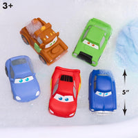 Disney Pixar Cars Bath Caddy with five character bath toy figures – view 5