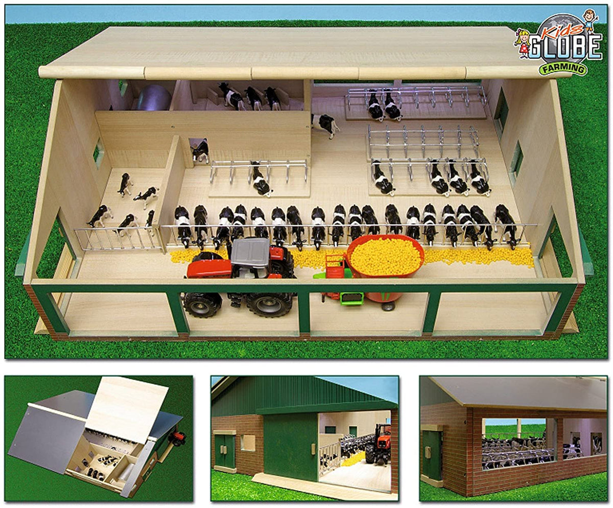 Kids Globe Cattle Shed With Milking Parlour