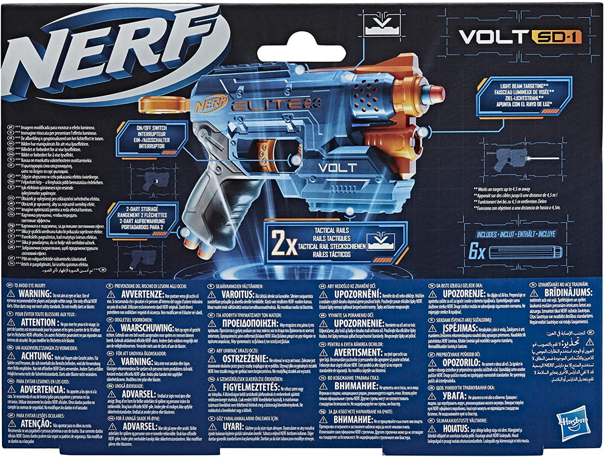 E9952 Nerf Elite 2.0 Volt SD-1 Blaster – 6 Official Nerf Darts