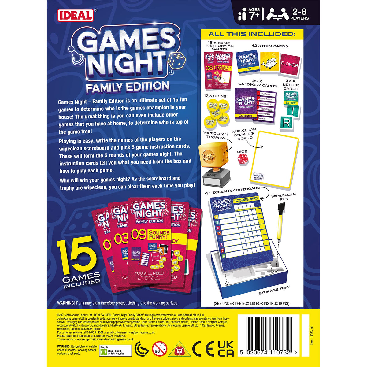 Ideal Games Night Family Edition 15 Games in 1 – product view