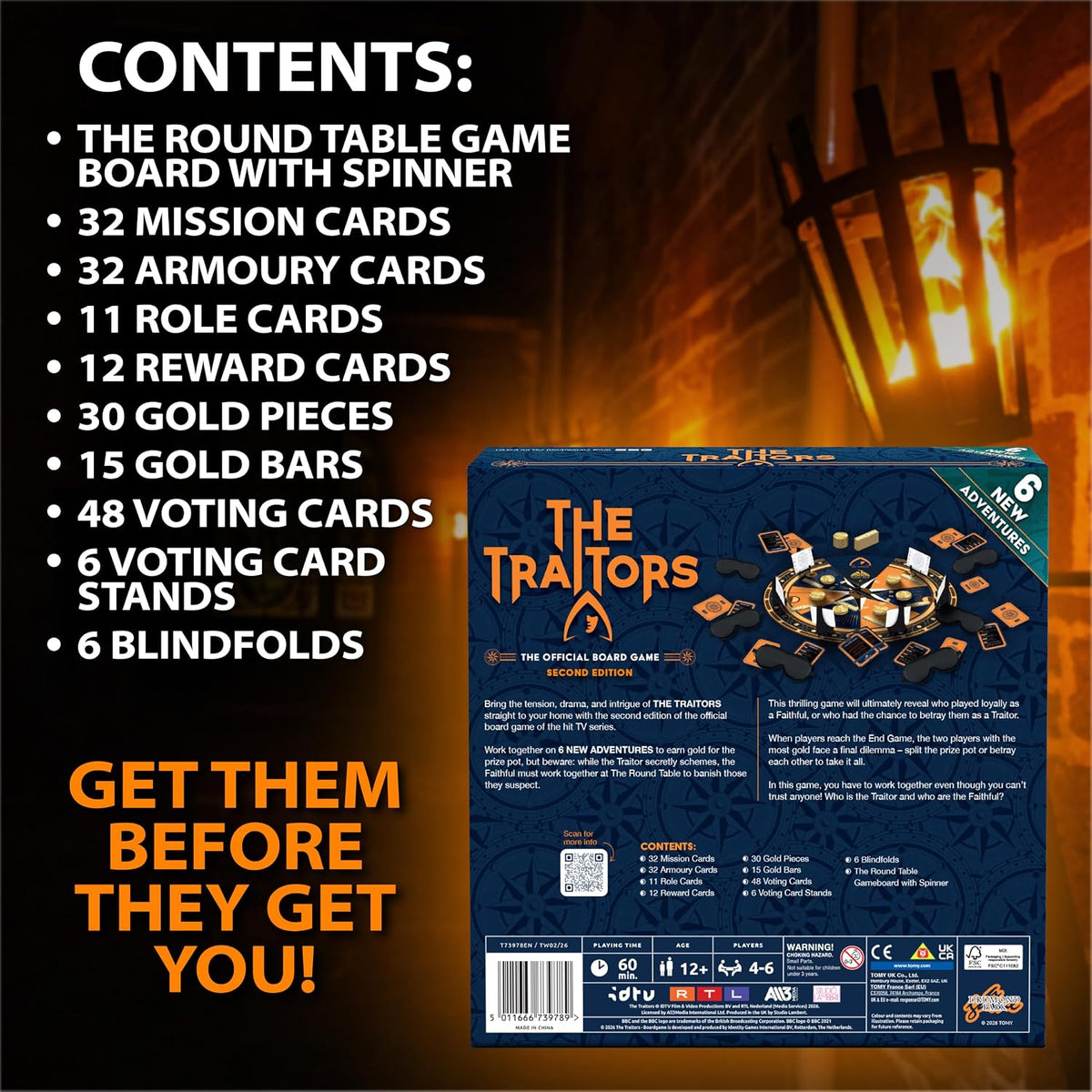 The Traitors Board Game Second Edition box – view 6
