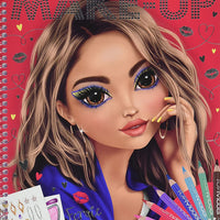 TOPModel Make-Up Colouring Book