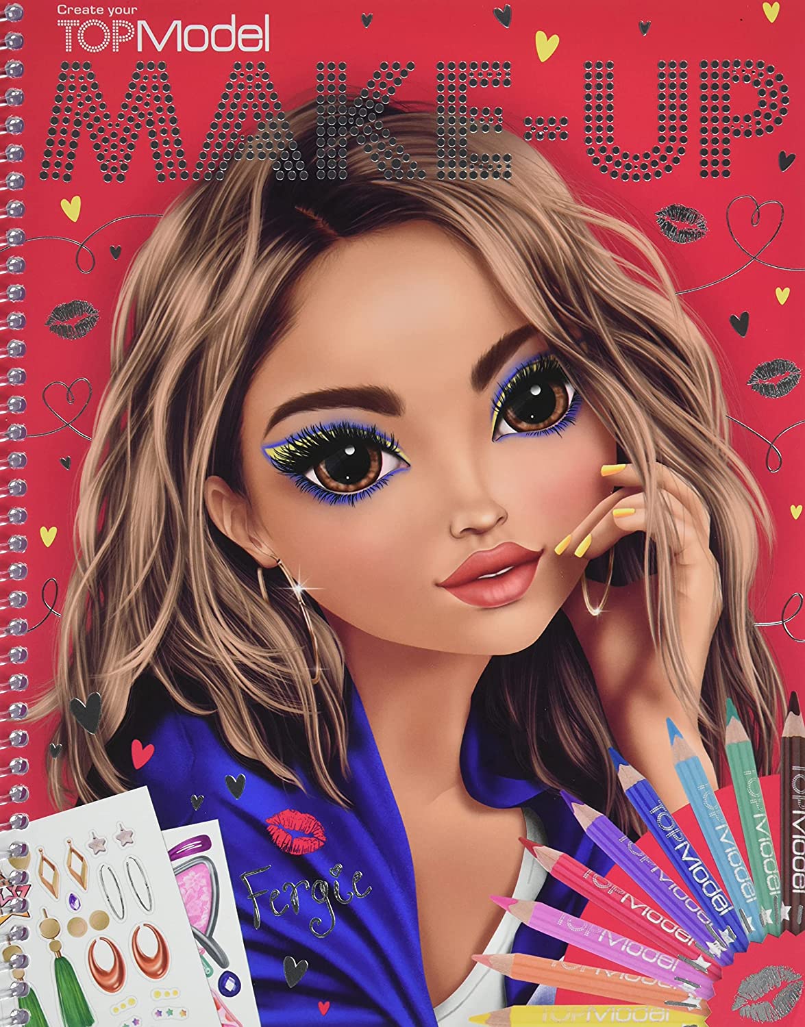 TOPModel Make-Up Colouring Book