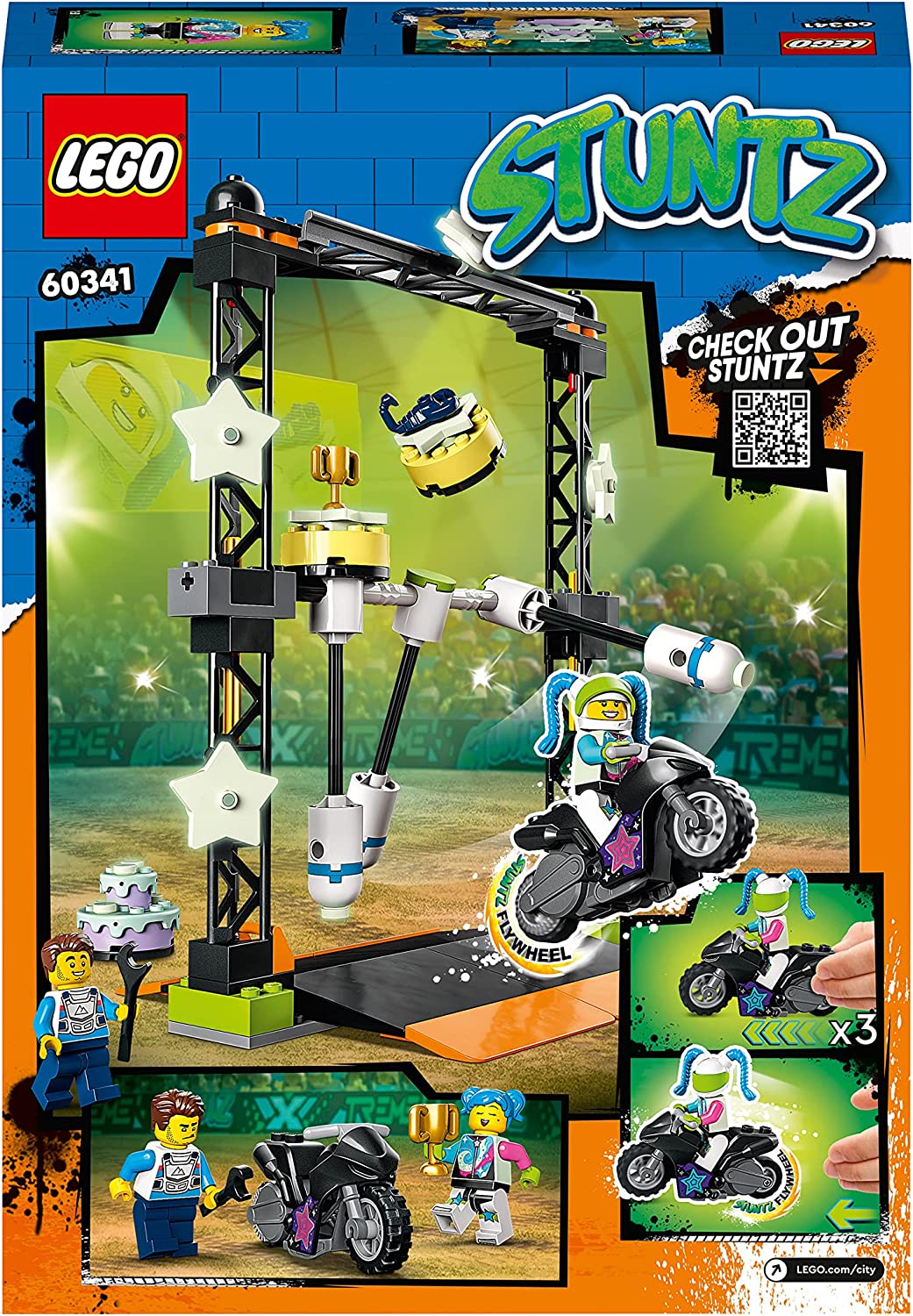 LEGO 60341 City Stuntz The Knockdown Stunt Challenge Playset