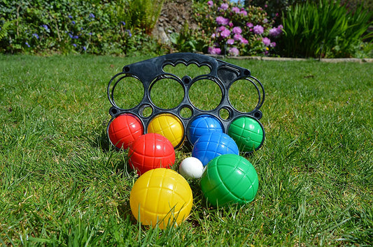 8 Piece Boules Set Colourful Garden Games