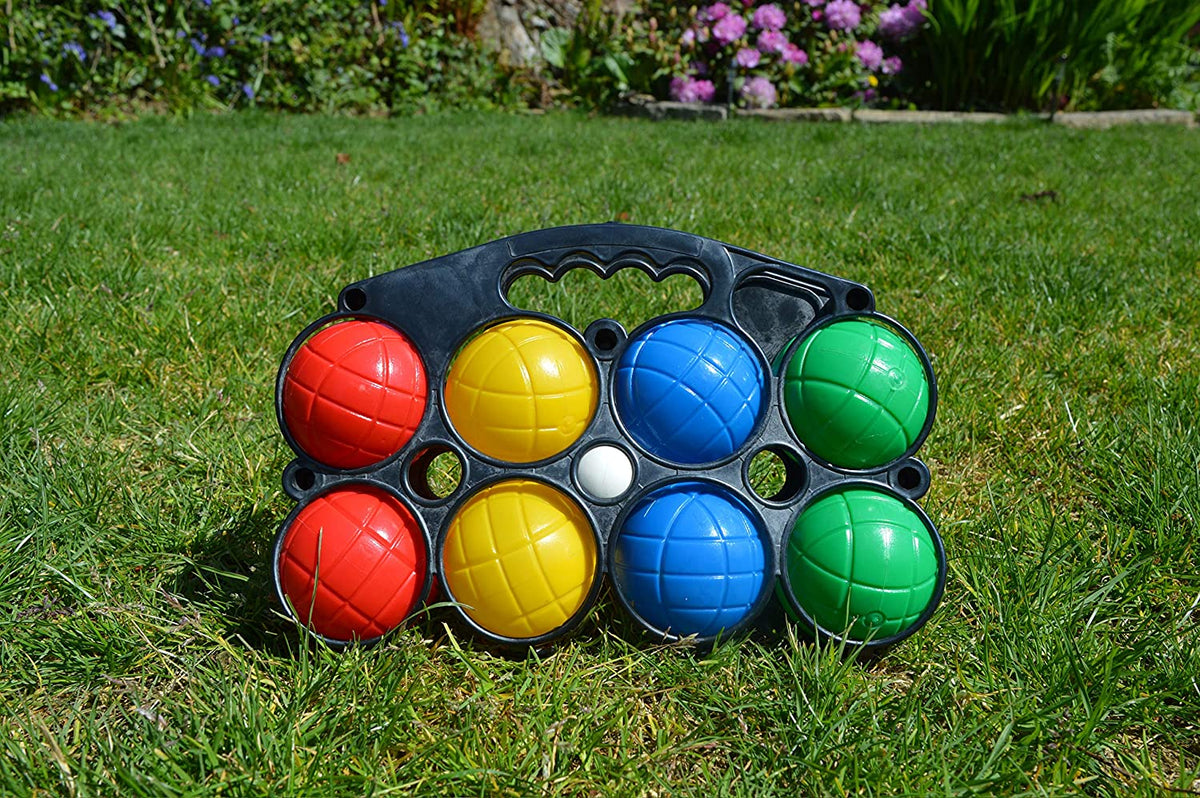 8 Piece Boules Set Colourful Garden Games