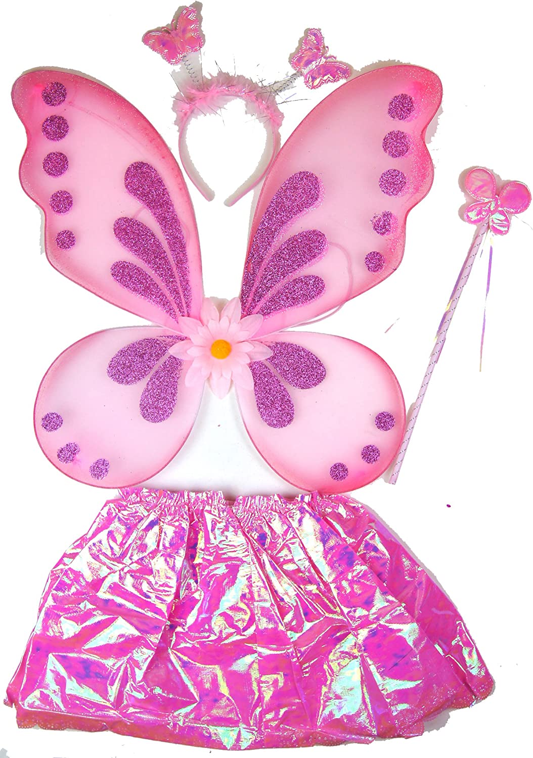 4pc Childs Fairy Dress Up Set