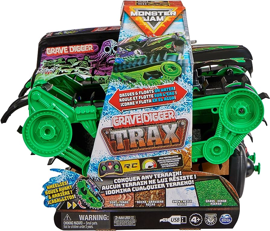 Monster Jam Grave Digger Trax Vehicle