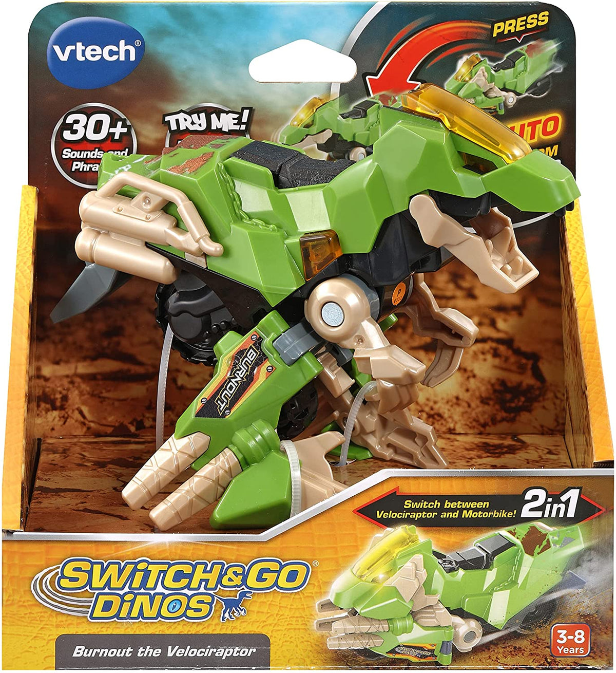 Vtech Switch &amp; Go Dinos® Burnout the Velociraptor